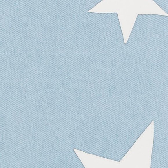 1 LEFT!! LUCKY STARS DENIM MINI SKIRT - Picture 3 of 6